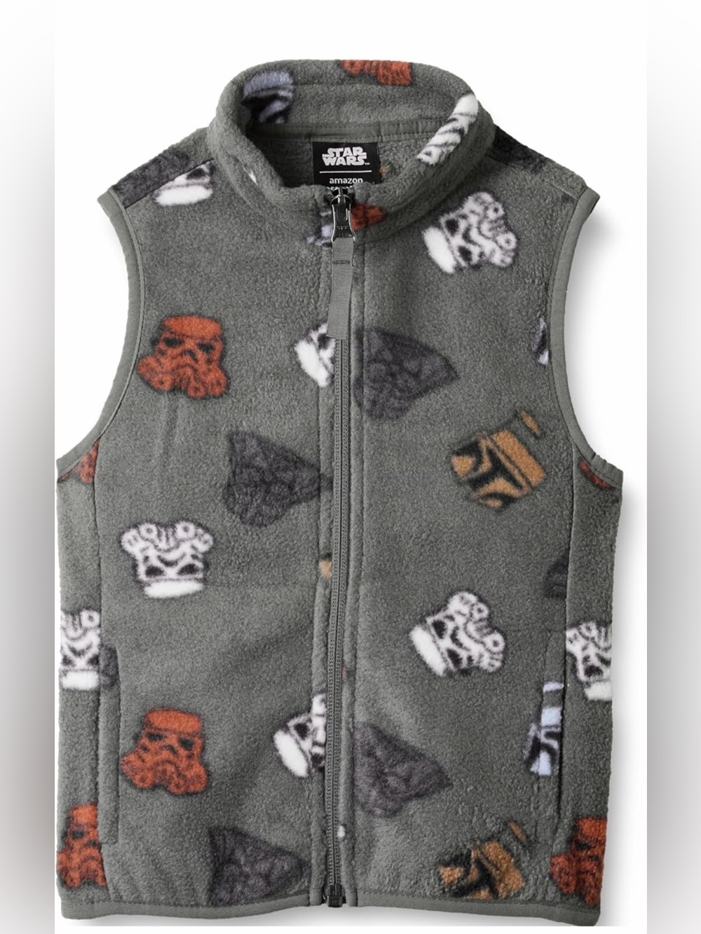 Star Wars Grey Fleece Vest with Multicolor Character